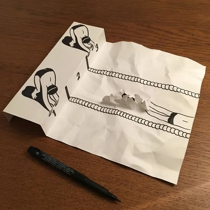 Illustrator Uses Clever 3D Tricks To Bring His Cartoons To Life