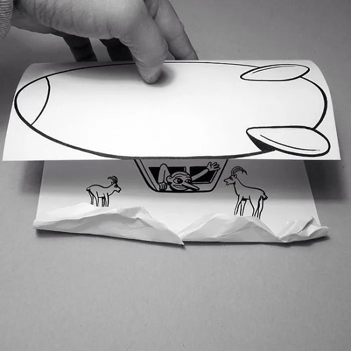 Illustrator Uses Clever 3D Tricks To Bring His Cartoons To Life