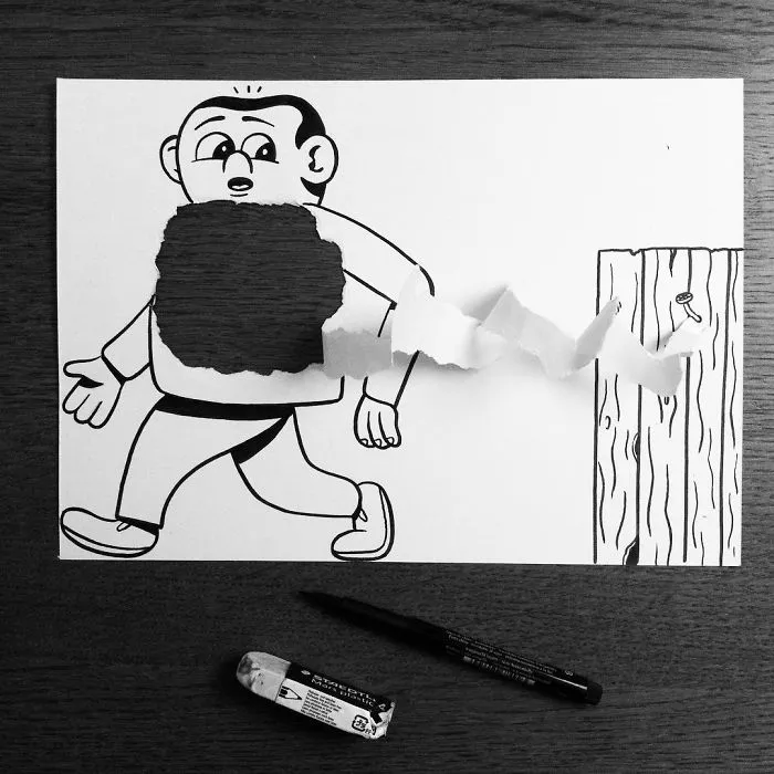 Illustrator Uses Clever 3D Tricks To Bring His Cartoons To Life