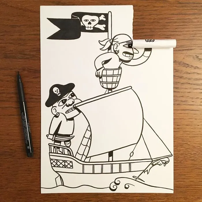 Illustrator Uses Clever 3D Tricks To Bring His Cartoons To Life
