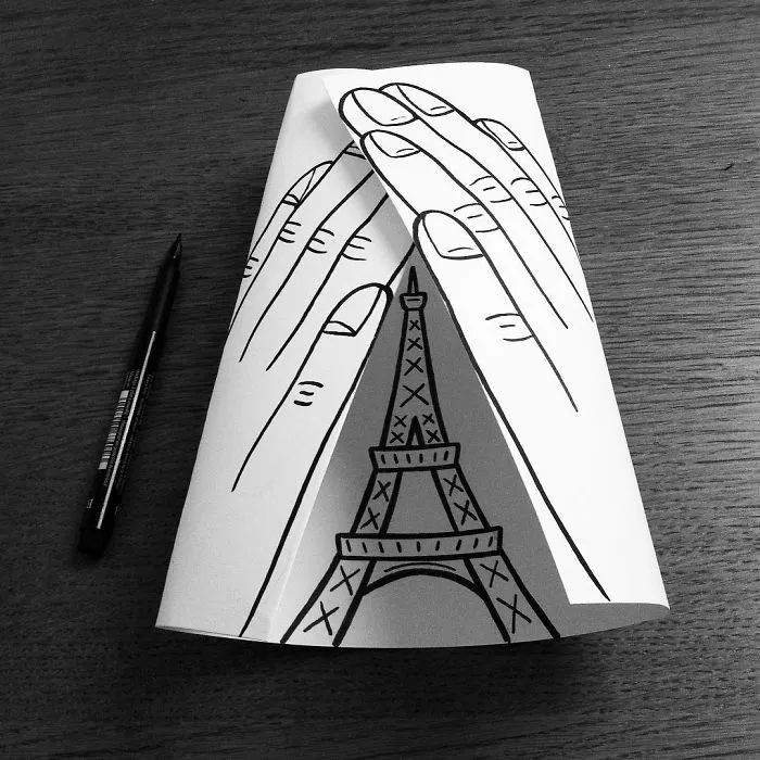 Illustrator Uses Clever 3D Tricks To Bring His Cartoons To Life
