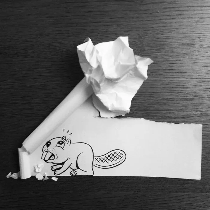 Illustrator Uses Clever 3D Tricks To Bring His Cartoons To Life