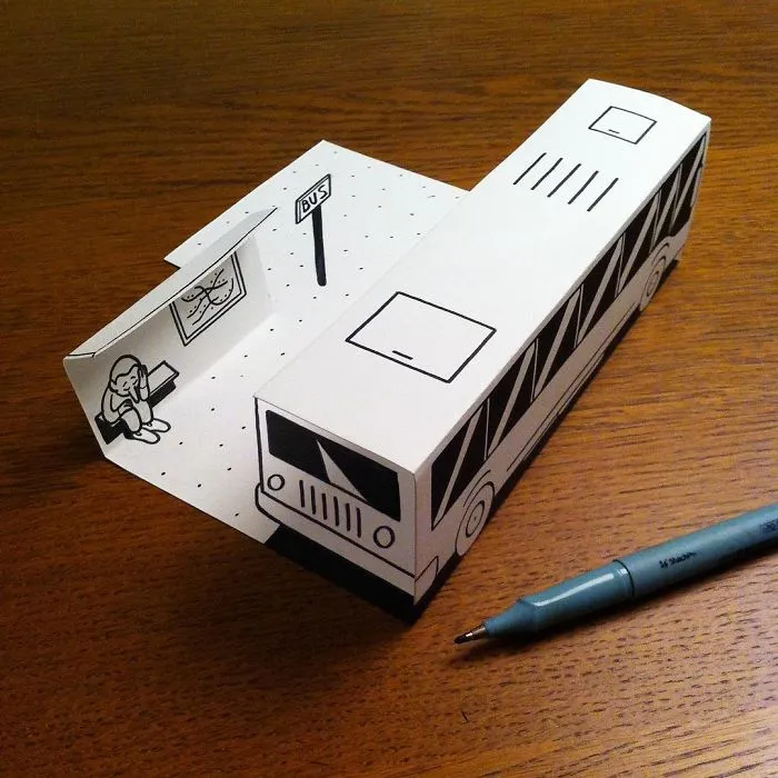 Illustrator Uses Clever 3D Tricks To Bring His Cartoons To Life