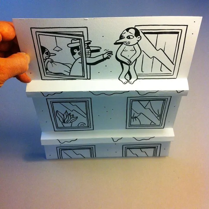 Illustrator Uses Clever 3D Tricks To Bring His Cartoons To Life