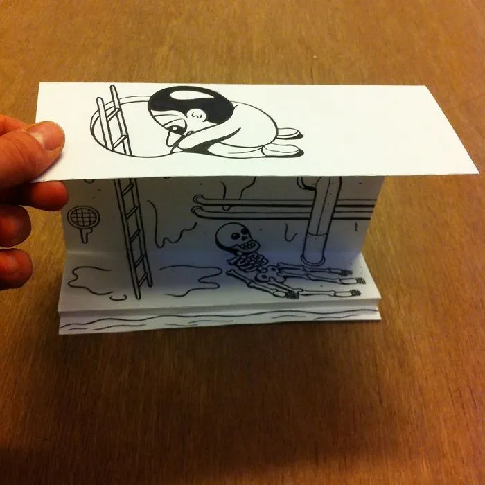 Illustrator Uses Clever 3D Tricks To Bring His Cartoons To Life
