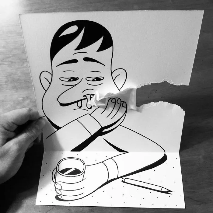 Illustrator Uses Clever 3D Tricks To Bring His Cartoons To Life