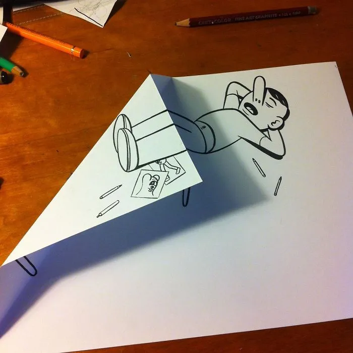 Illustrator Uses Clever 3D Tricks To Bring His Cartoons To Life