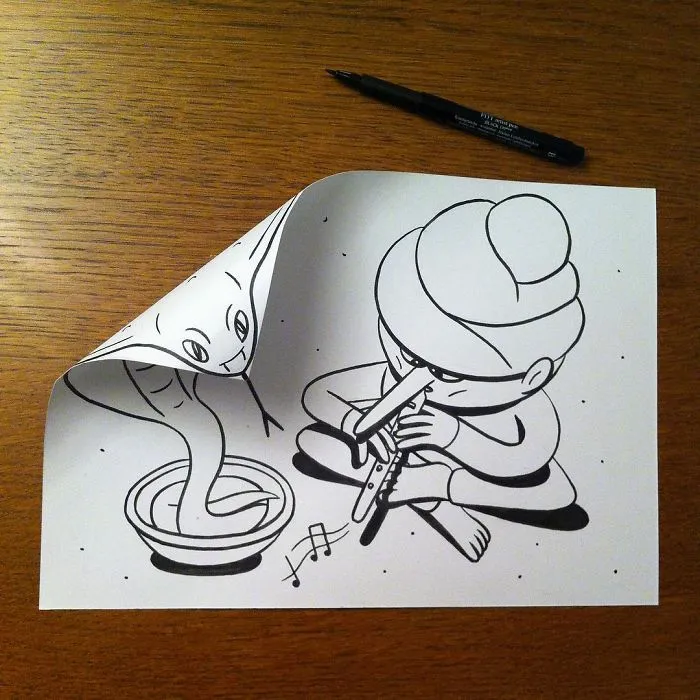 Illustrator Uses Clever 3D Tricks To Bring His Cartoons To Life