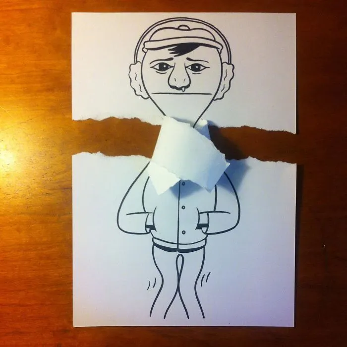 Illustrator Uses Clever 3D Tricks To Bring His Cartoons To Life