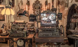 This Steampunk Computer Writes Text On An Old Mechanical Teleprinter