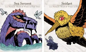 My Friend Illustrated All The Creatures From The Fantastic Beasts