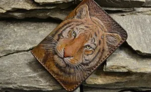 We Made This Passport Cover With A Tiger On It