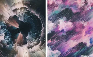 I Create Colorful Abstract Images That Look Like Celestial Dreams