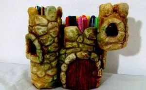 We Made A Castle Organizer From Old Jars And Clay