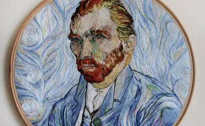 I Spent 350+ Hours Embroidering This Self-Portrait Of Van Gogh