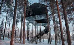 This Treehouse Hotel In Isolated Lapland Forest Lets You Sleep Under The Northern Lights