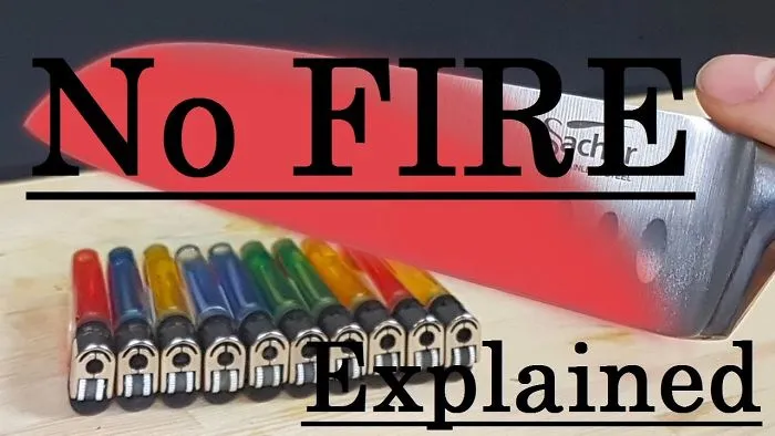 This Is Why The Lighters Did Not Catch Fire!
