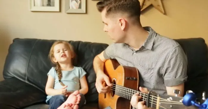Father And Daughter Sing "You've Got A Friend In Me"