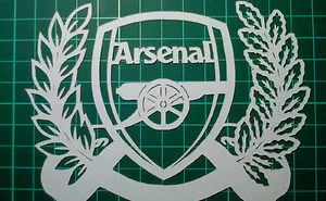 I Am Create This Papercut, Because I Love Arsenal Fc. :)