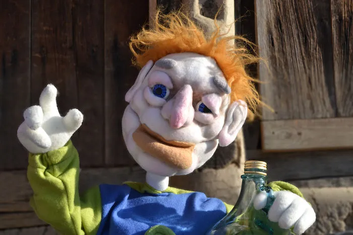 We Made This Puppet Out Of Foam And Fleece