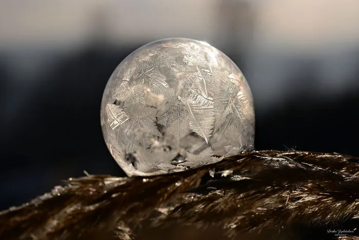 This Is What Happens To A Soap Bubble In Winter