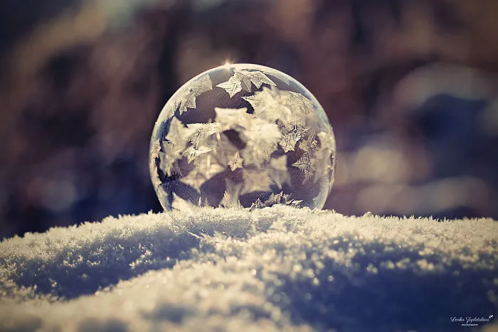 This Is What Happens To A Soap Bubble In Winter