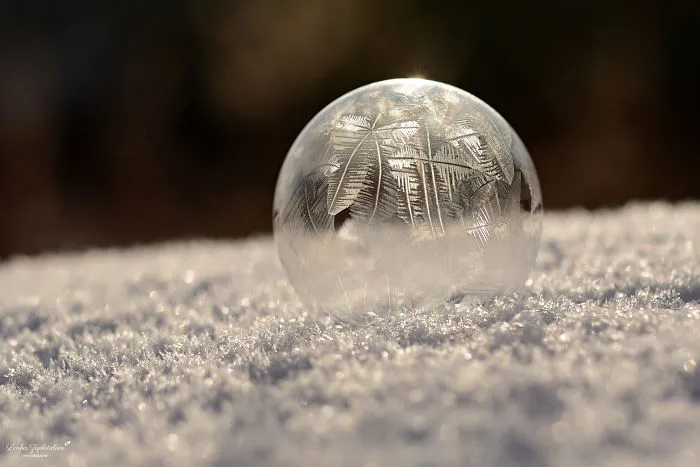 This Is What Happens To A Soap Bubble In Winter