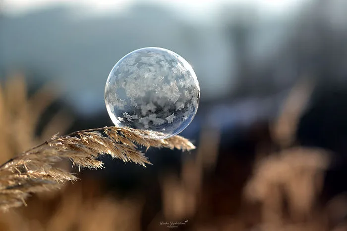 This Is What Happens To A Soap Bubble In Winter
