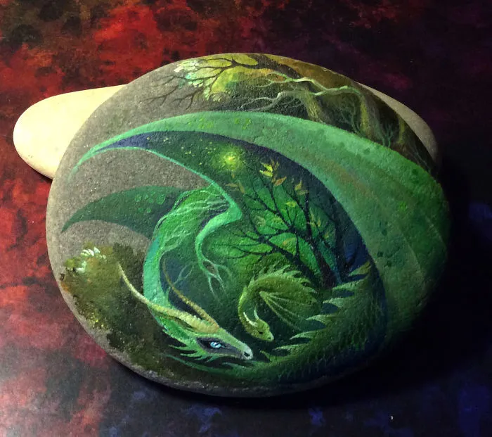 I Paint Dragons, The Ancient Keepers Of Our Dreams On Stones