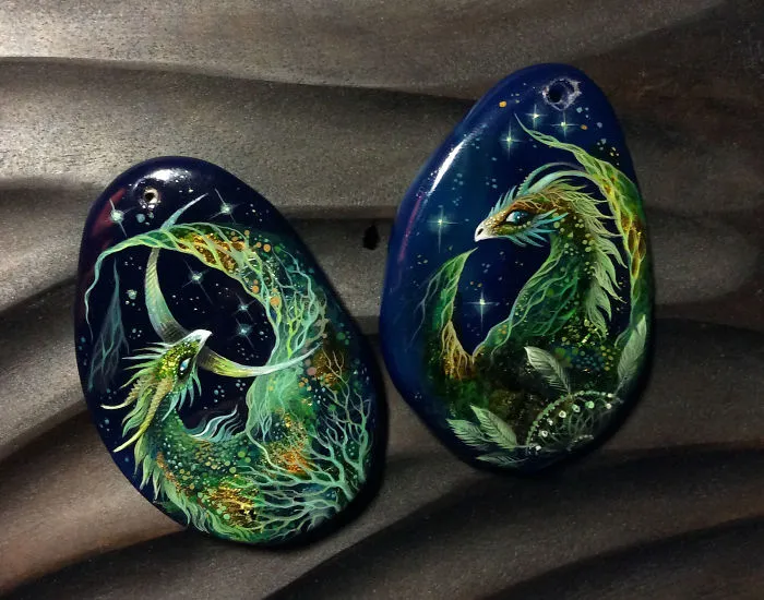 I Paint Dragons, The Ancient Keepers Of Our Dreams On Stones