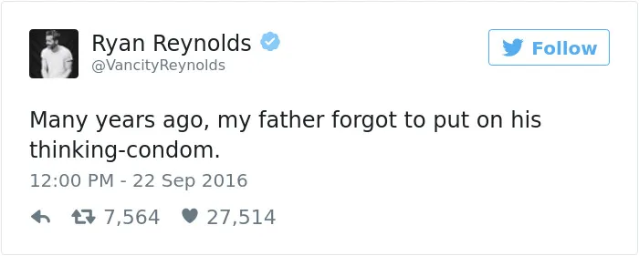 93 Times Ryan Reynolds Was The King Of Twitter