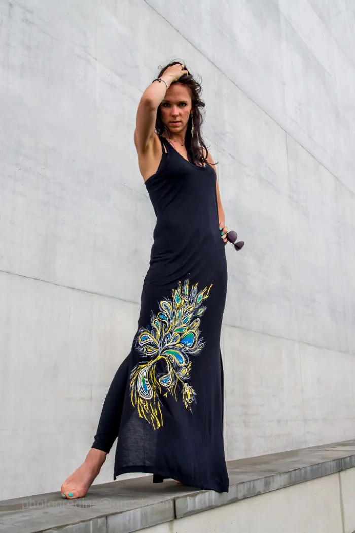 Hand Painted Dress Create By Artist From Poland