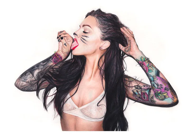 I Create Colorful Photorealistic Drawings With Colored Pencils