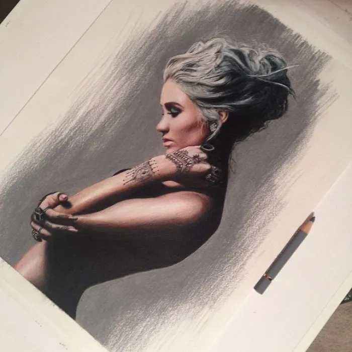 I Create Colorful Photorealistic Drawings With Colored Pencils