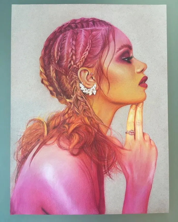I Create Colorful Photorealistic Drawings With Colored Pencils
