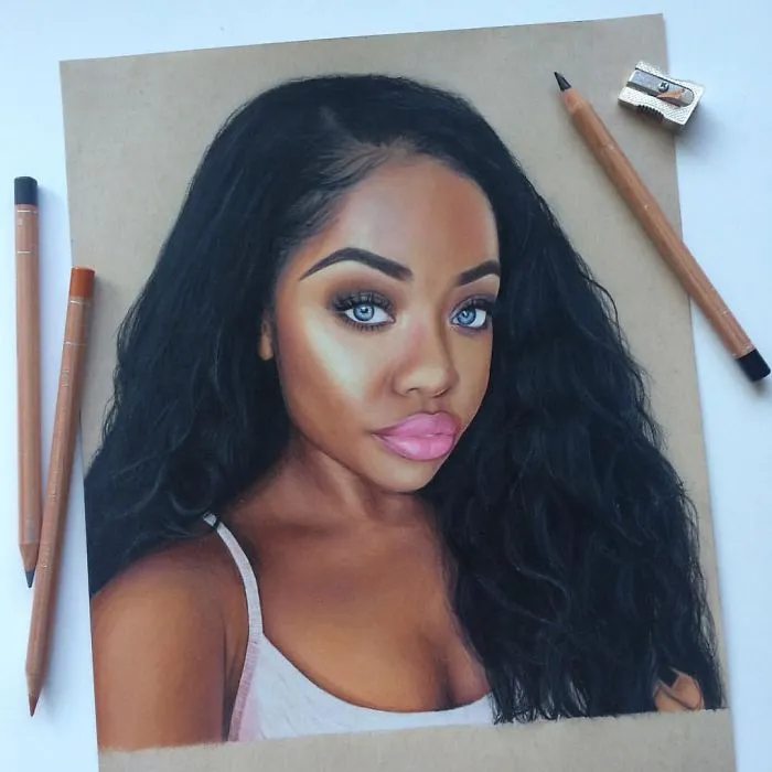 I Create Colorful Photorealistic Drawings With Colored Pencils