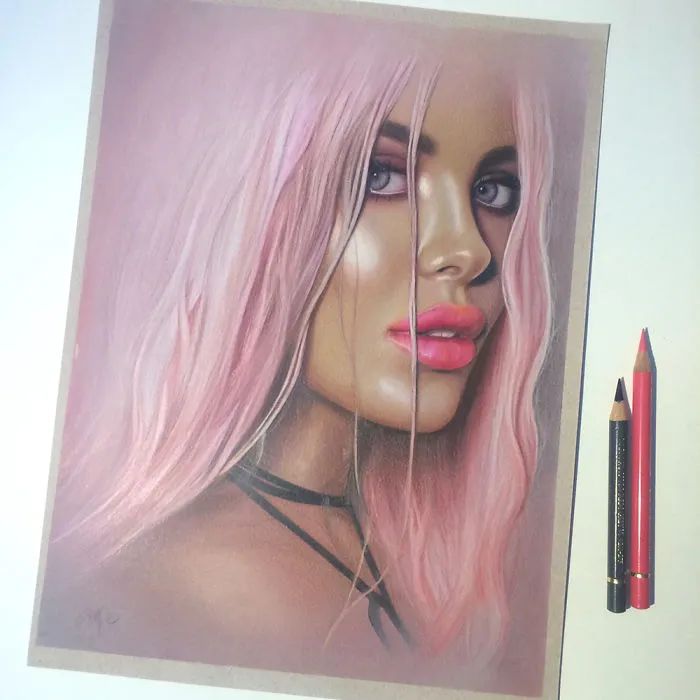 I Create Colorful Photorealistic Drawings With Colored Pencils