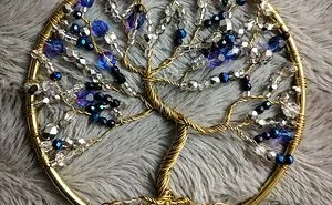 I Make "Tree Of Life" Ornaments Using Wire And A Variety Of Beads.