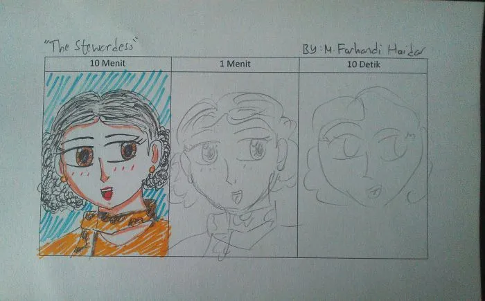 "the Stewardess" 10 Minutes/1 Minute/10 Seconds