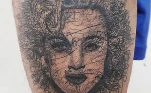 The First Ever Scribbling Tattoo