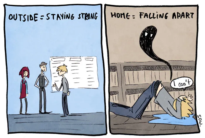 I Explain What My Depression And Anxiety Feels Like Through These Comics
