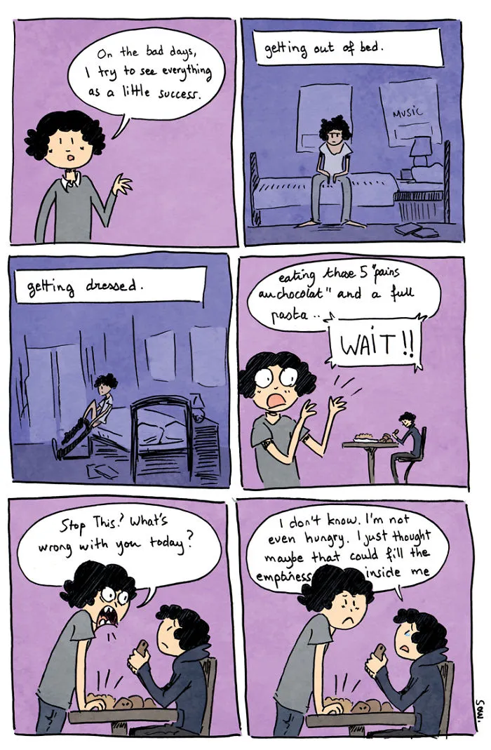 I Explain What My Depression And Anxiety Feels Like Through These Comics