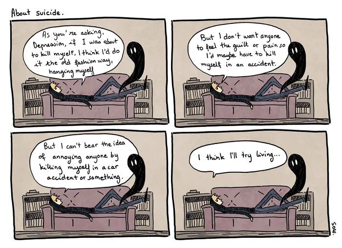 I Explain What My Depression And Anxiety Feels Like Through These Comics