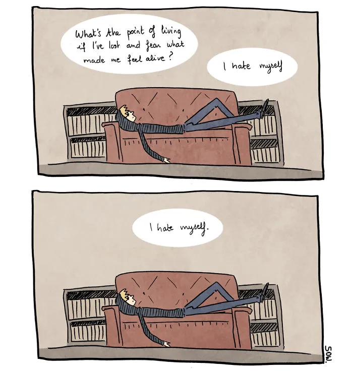I Explain What My Depression And Anxiety Feels Like Through These Comics