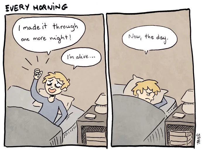 I Explain What My Depression And Anxiety Feels Like Through These Comics
