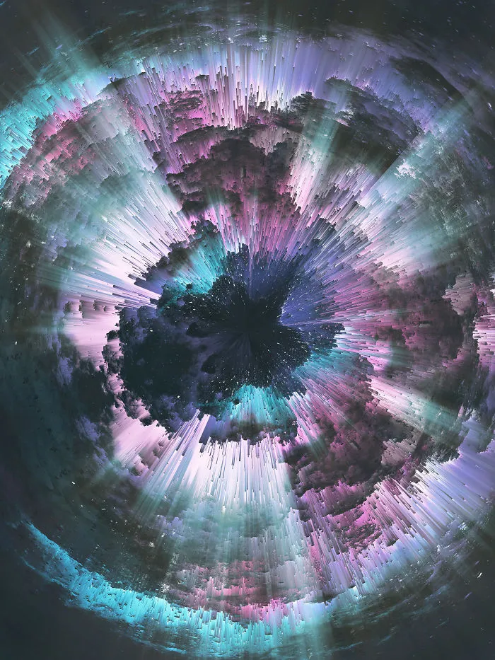 I Create Colorful Abstract Images That Look Like Celestial Dreams