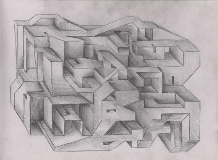 This Is A Pencil Drawing That Took About 3 Hours To Draw And Is Completely Made Up From My Own Head
