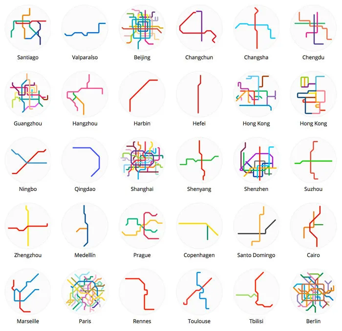 Amazing Collection Of Over 200 Mini Metro Maps!