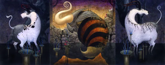 Horned (triptych)