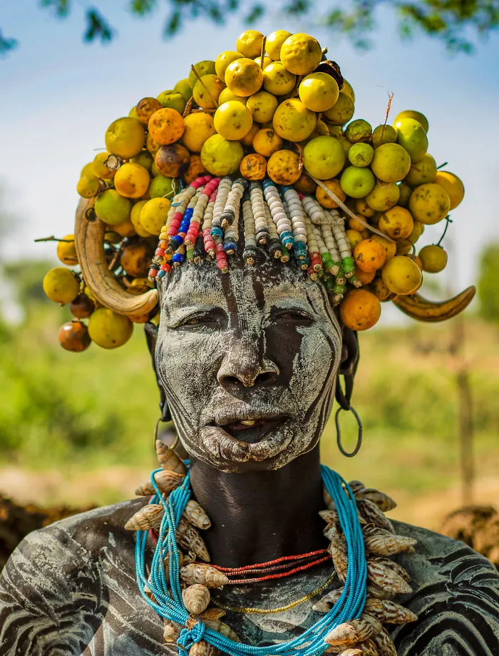 Woman From The Mursi Tribe